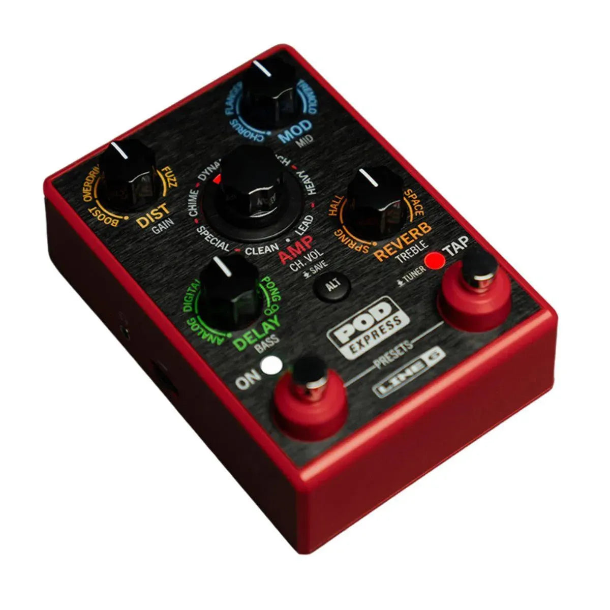 line 6 pedal Line 6 POD Express Guitar Effects Pedal Red 197881377502