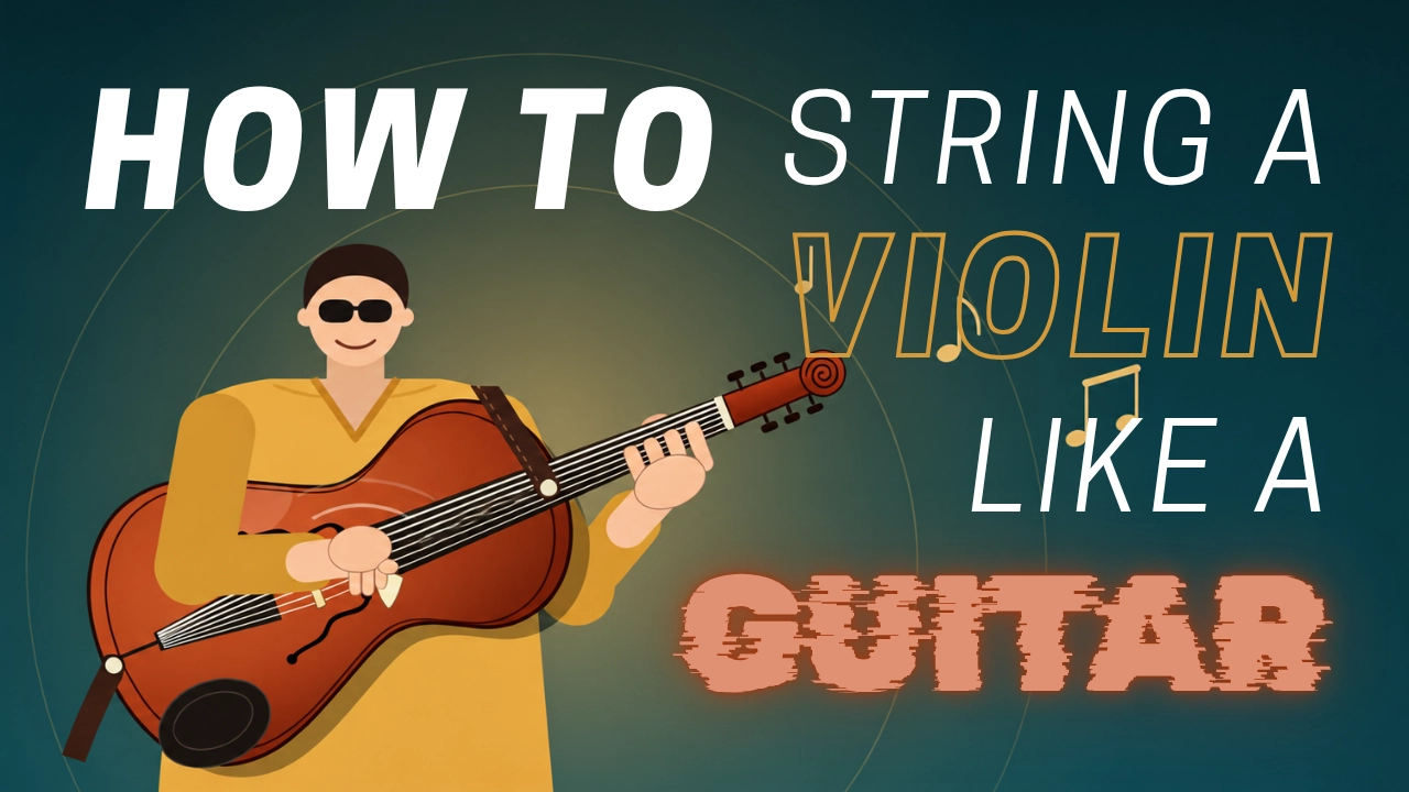 How to string a violin like a guitar