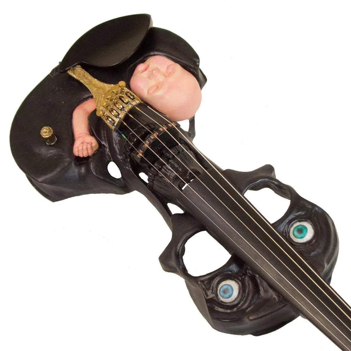 Stratton Skull Hand-Carved 5-string, Plastic Baby Head | Electric
