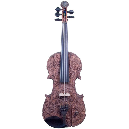 Stratton Gypsy Hand-Carved, Tibetan Wheel of Life 2 - Electric Violin Shop