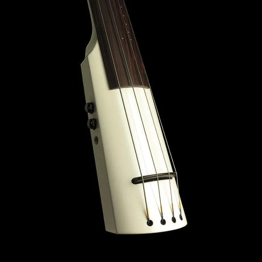 NS Design WAV4 upright bass, Brilliant White - Electric Violin Shop