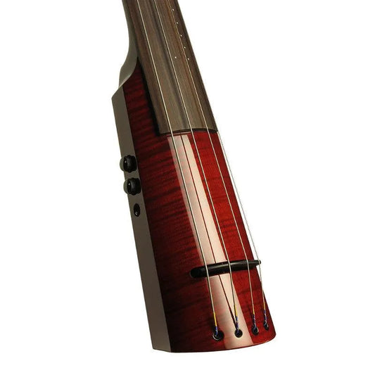 NS Design WAV4 upright bass, Transparent Red - Electric Violin Shop