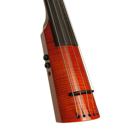 NS Design WAV5 5-string upright bass, Amberburst - Electric Violin Shop