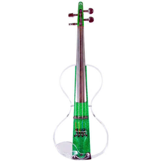 Aurora Gemstones Silhouette electric violin with LEDs