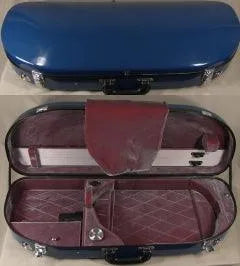 Bobelock 1048 half moon viola case, blue/sm. red - Electric Violin Shop