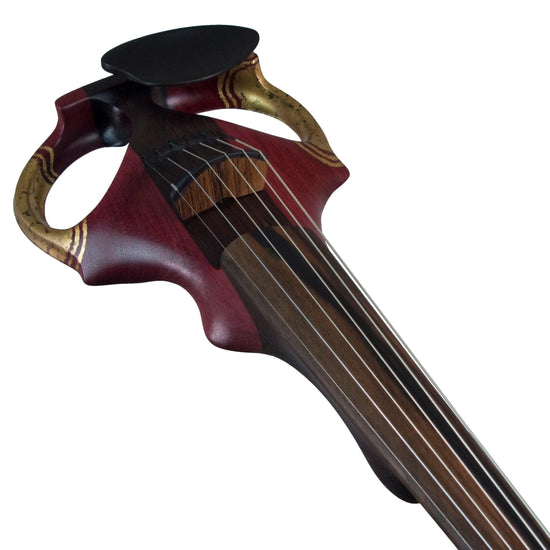 ETJ 6-string Electric Violin, Amaranth (Purpleheart) with Gold Leaf Decoration - Electric Violin Shop