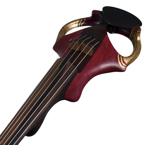 ETJ 6-string Electric Violin, Amaranth (Purpleheart) with Gold Leaf Decoration - Electric Violin Shop