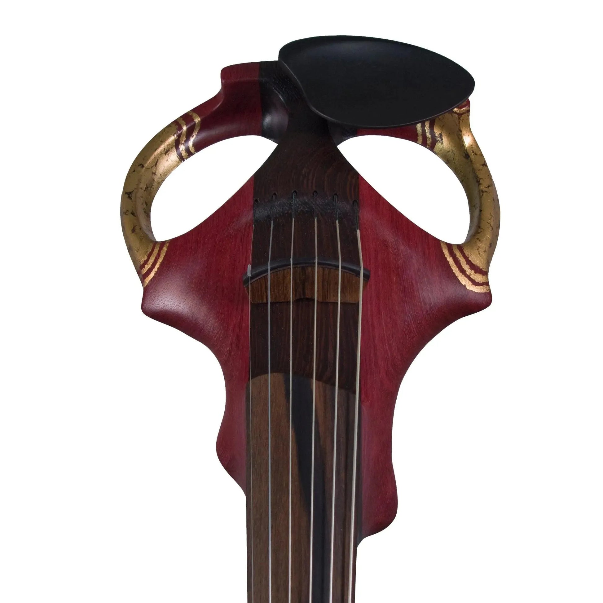 ETJ 6-string Electric Violin, Amaranth (Purpleheart) with Gold Leaf Decoration - Electric Violin Shop