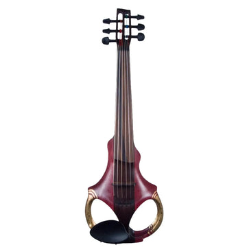 ETJ 6-string Electric Violin, Amaranth (Purpleheart) with Gold Leaf Decoration - Electric Violin Shop