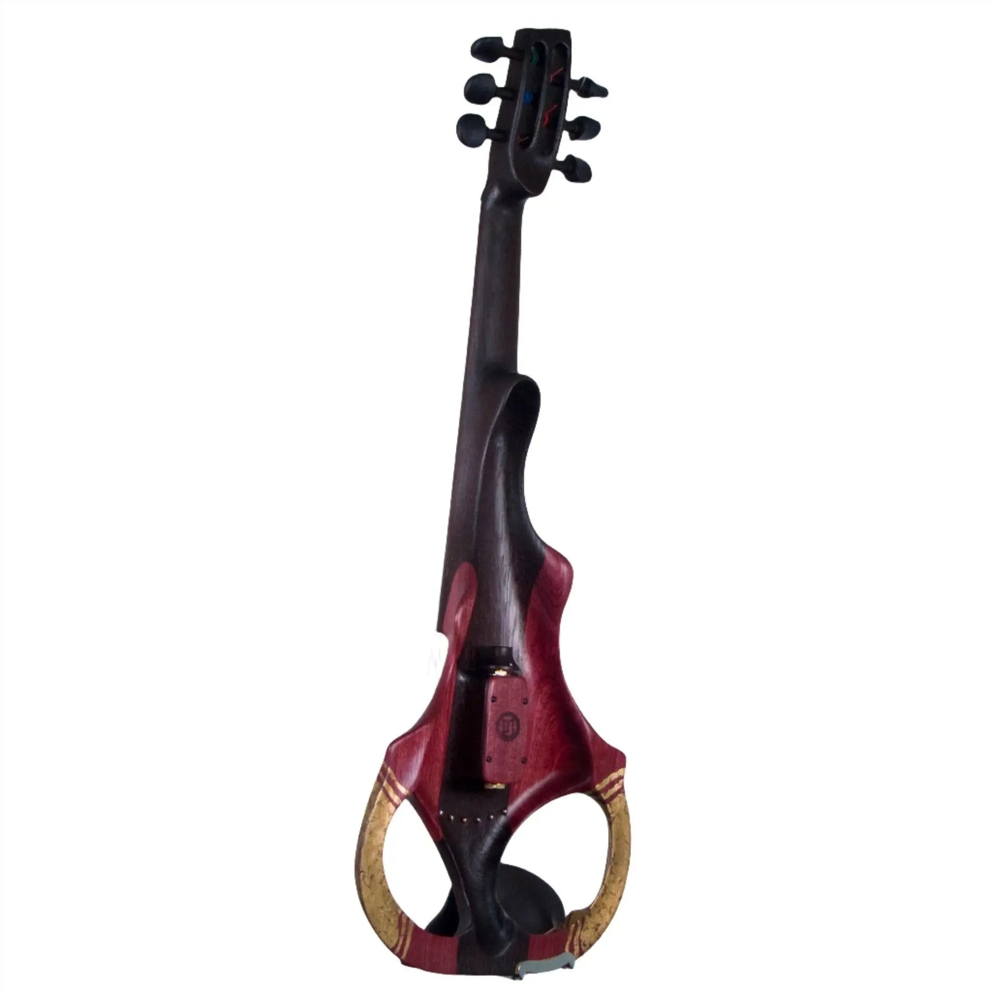 ETJ 6-string Electric Violin, Amaranth (Purpleheart) with Gold Leaf Decoration - Electric Violin Shop