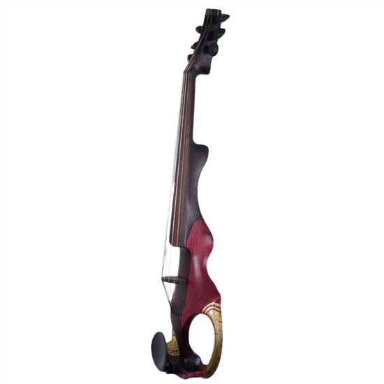 ETJ 6-string Electric Violin, Amaranth (Purpleheart) with Gold Leaf Decoration - Electric Violin Shop