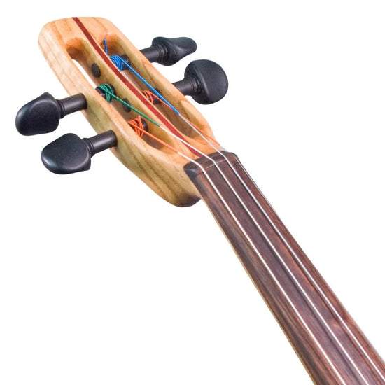 ETJ 4-string Electric Violin, Flamed Ash neck-thru body - Electric Violin Shop