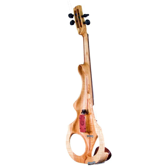 ETJ 4-string Electric Violin, Flamed Ash neck-thru body - Electric Violin Shop