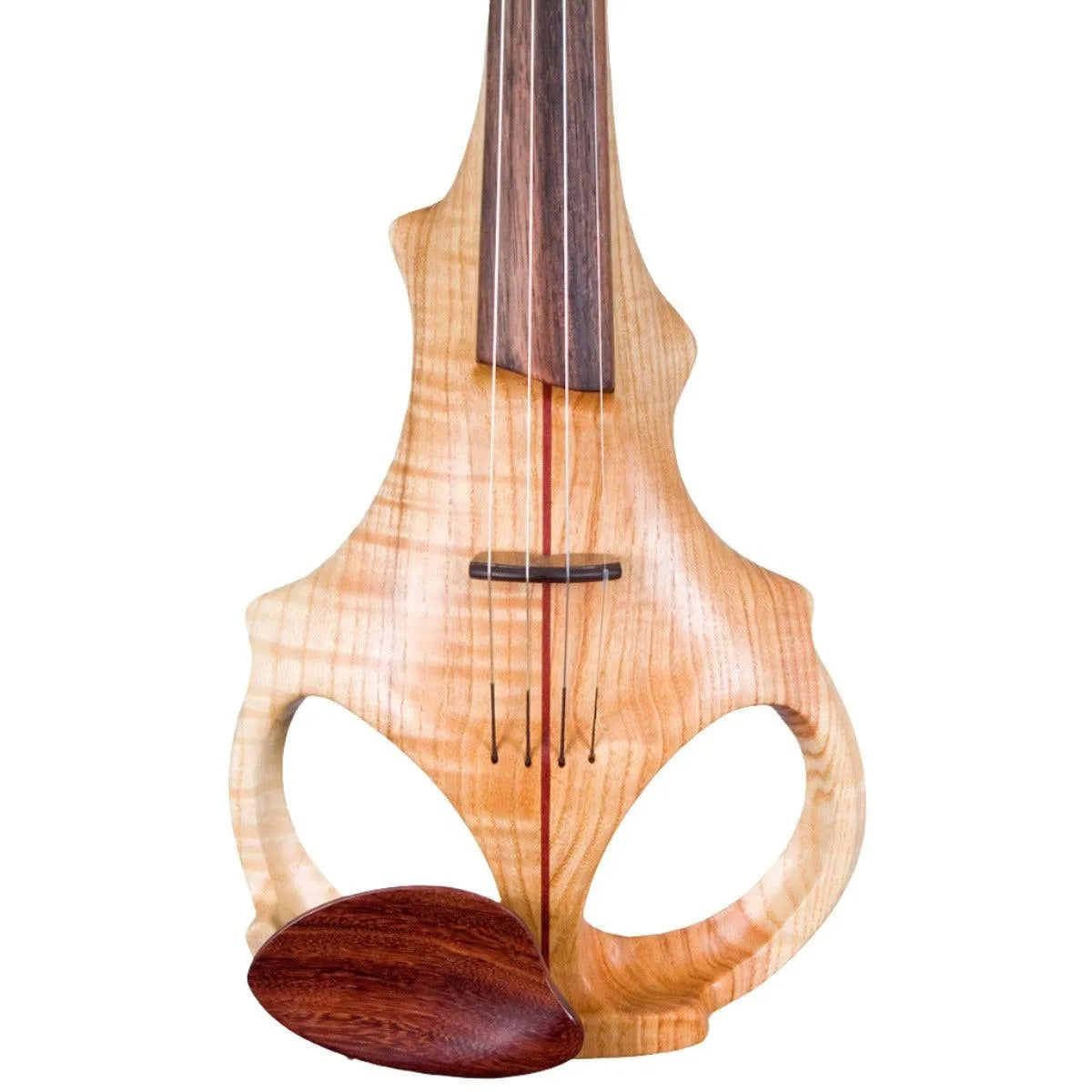 ETJ 4-string Electric Violin, Flamed Ash neck-thru body - Electric Violin Shop