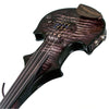 ZETA JV44 Jazz Fusion 4-String Electric Violin with MIDI, Transparent Black Flamed Maple top & back
