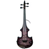 ZETA JV44 Jazz Fusion 4-String Electric Violin with MIDI, Transparent Black Flamed Maple top & back
