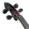 ZETA JV44 Jazz Fusion 4-String Electric Violin with MIDI, Transparent Black Flamed Maple top & back