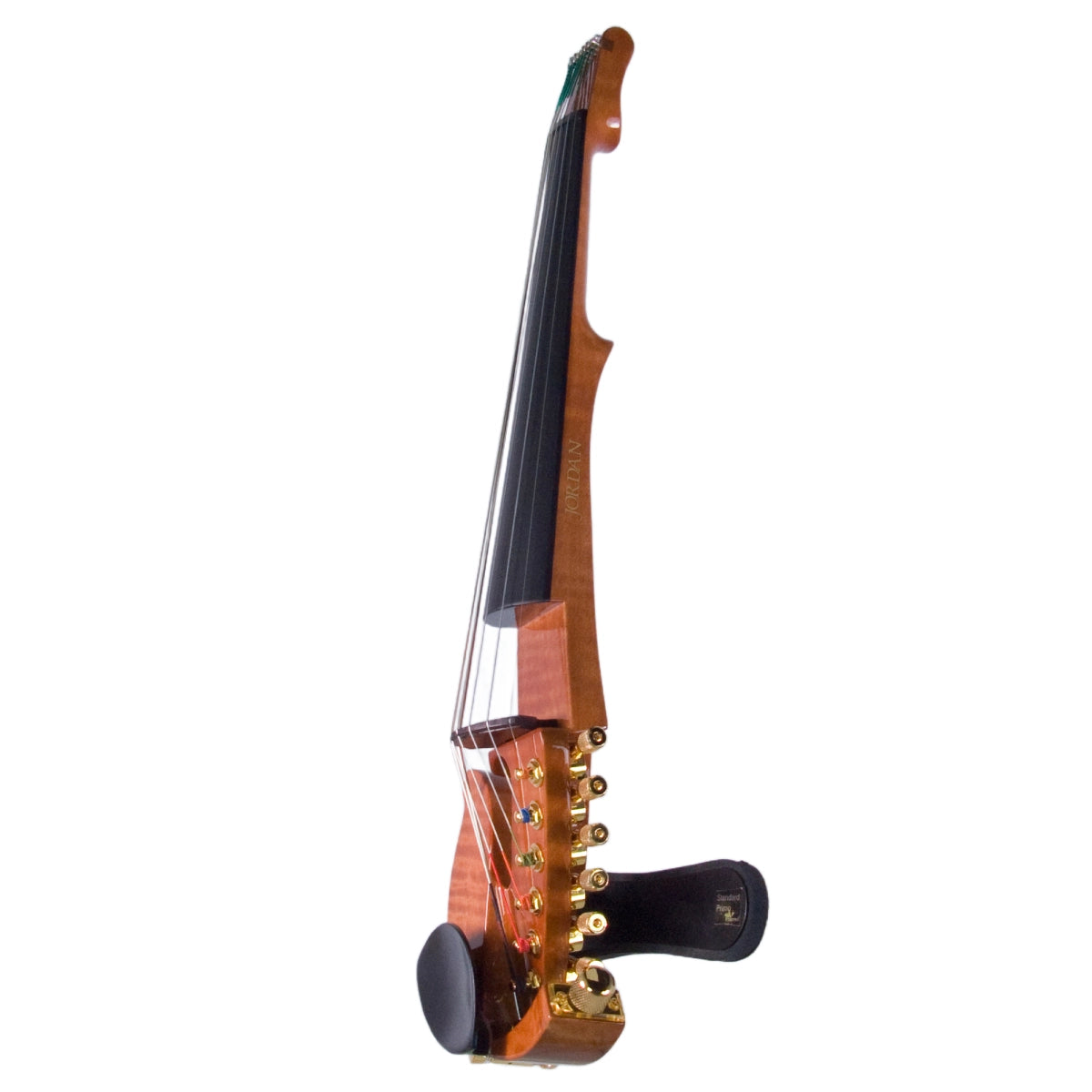 Jordan 7-String Electric Violin, Flamed Aniegre with Starfish