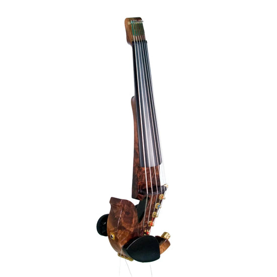 Jordan 7-String Electric Violin, Crotch-Figured Walnut with Starfish Designs pickup - Electric Violin Shop
