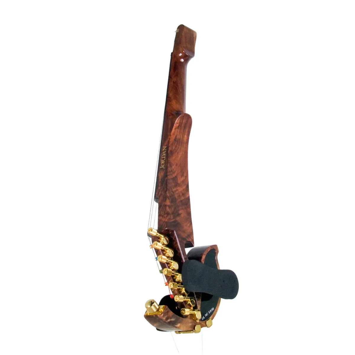Jordan 7-String Electric Violin, Crotch-Figured Walnut with Starfish Designs pickup - Electric Violin Shop