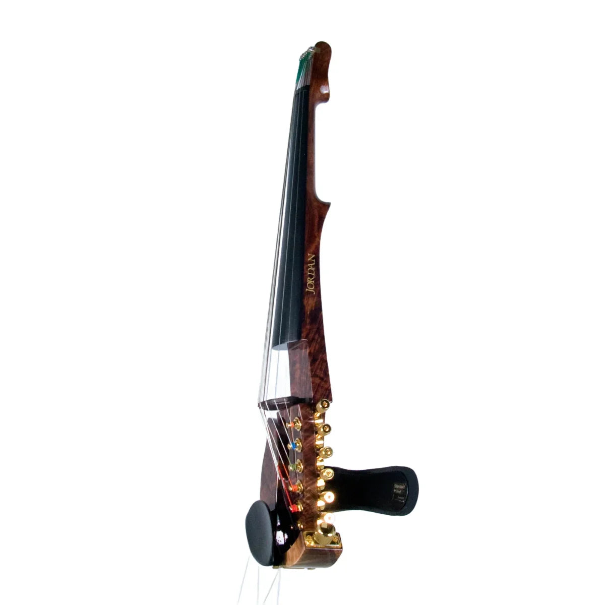 Jordan 7-String Electric Violin, Crotch-Figured Walnut with Starfish Designs pickup - Electric Violin Shop