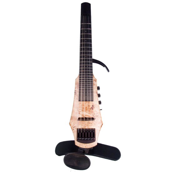 NS Design CR6 6-string fretted electric violin with custom poplar burl top - Electric Violin Shop