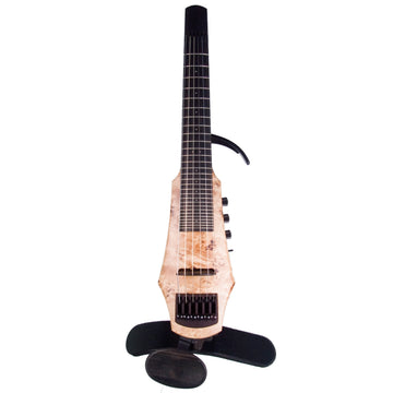 NS Design CR6 6-string fretted electric violin with custom poplar burl top - Electric Violin Shop