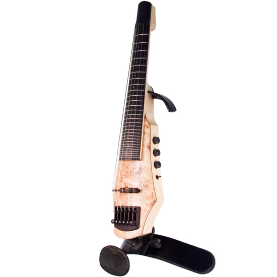 NS Design CR6 6-string fretted electric violin with custom poplar burl top - Electric Violin Shop