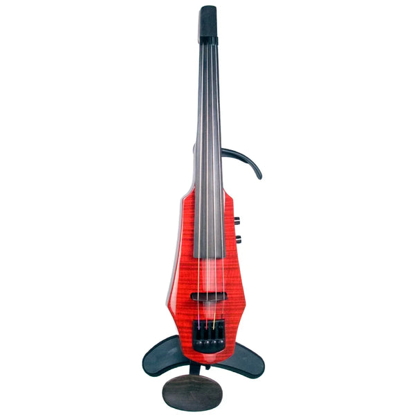 NS Design WAV4 Trans Red エレキチェロ NS Design WAV Electric Viola | Electric Violin Shop