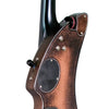 Outlaw Fiddle EV3 6-String Electric Violin, Black & Copper Hot Rod design