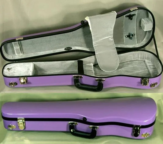 Bobelock 1007 shaped violin case, purple/grey - Electric Violin Shop