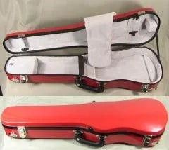 Bobelock 1007 shaped violin case, red/grey - Electric Violin Shop