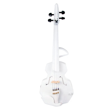 OpenFab Strata Glow 4-String Acoustic-Electric Violin, White with LR Baggs pickup & LEDs