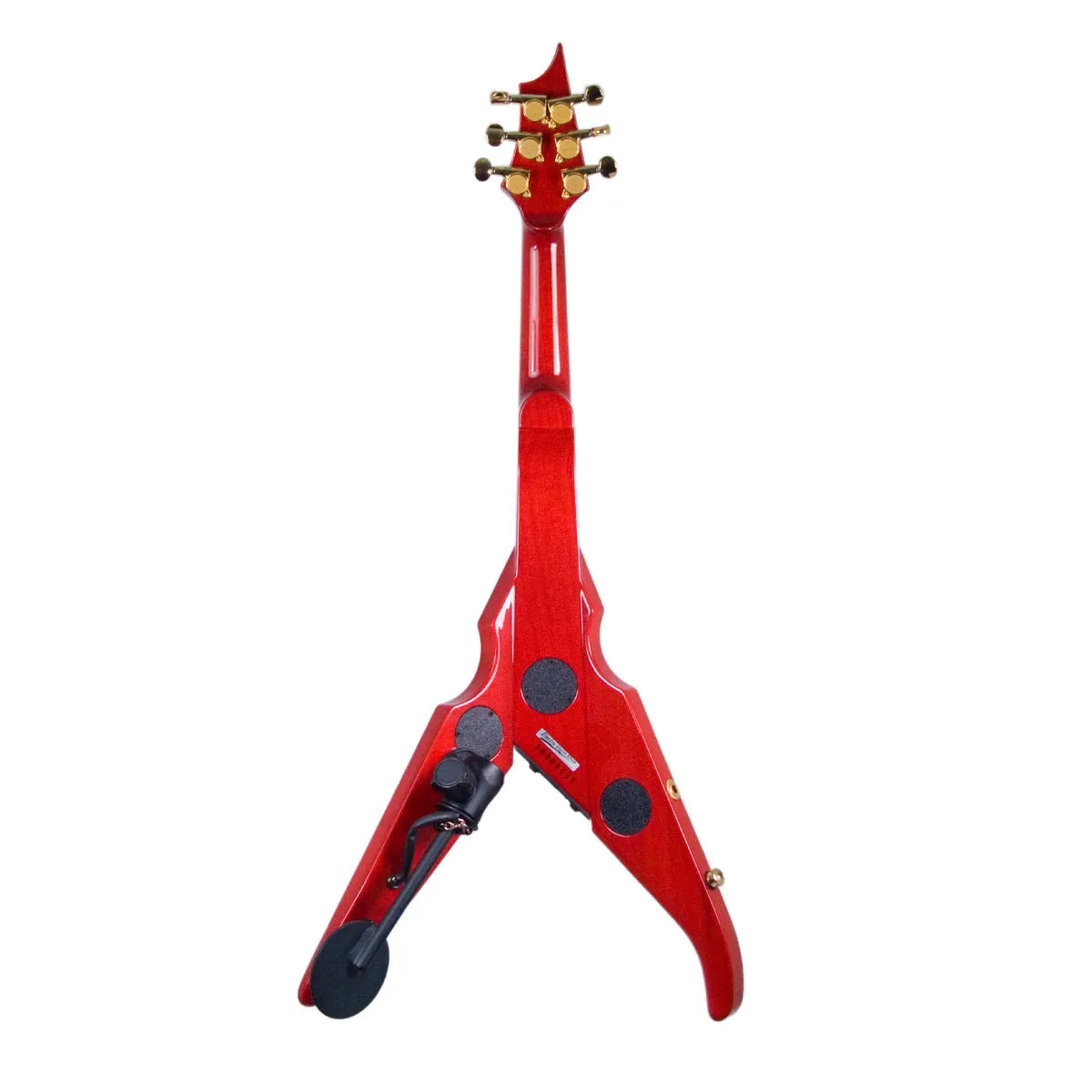 Wood Violins Viper 6 String with Phantom Frets Cherry Sunburst Quilt Electric Violin Shop