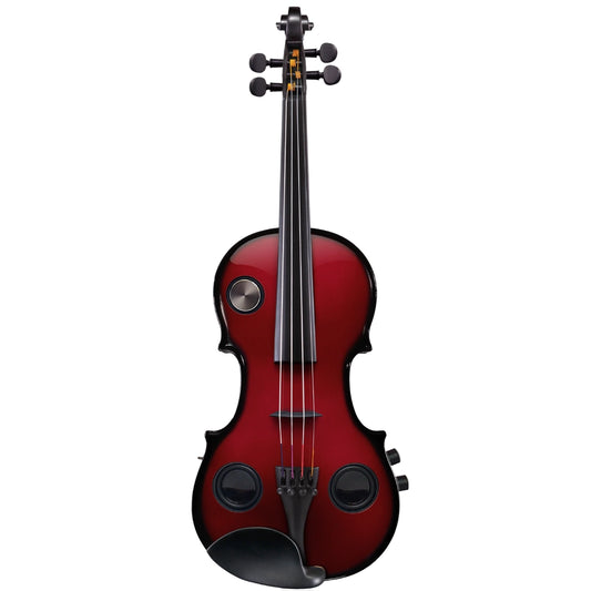 Volta Glassertron GLV-AEX4 Red 4-string carbon composite hybrid electric violin with Bluetooth