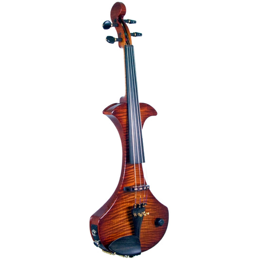 ZETA SV44 Jazz Modern 4-string electric violin, Roasted Flame Maple top & neck, Cremona Burst