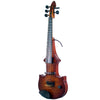 ZETA JV45 Jazz Fusion 5-string 'ZERO' fretted electric violin with MIDI, Roasted Flame Maple top & neck, Cremona Burst finish