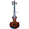 ZETA JV45 Jazz Fusion 5-string 'ZERO' fretted electric violin with MIDI, Roasted Flame Maple top & neck, Cremona Burst finish