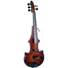 ZETA JV45 Jazz Fusion 5-string 'ZERO' fretted electric violin with MIDI, Roasted Flame Maple top & neck, Cremona Burst finish