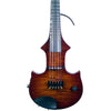 ZETA JV45 Jazz Fusion 5-string 'ZERO' fretted electric violin with MIDI, Roasted Flame Maple top & neck, Cremona Burst finish