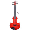 ZETA JV44 Jazz Fusion 4-String Electric Violin with MIDI, Transparent Red over Flamed Maple