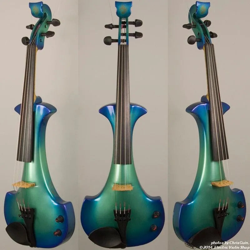 Bridge Aquila Dragon custom model, Barrier Reef finish - Electric Violin Shop