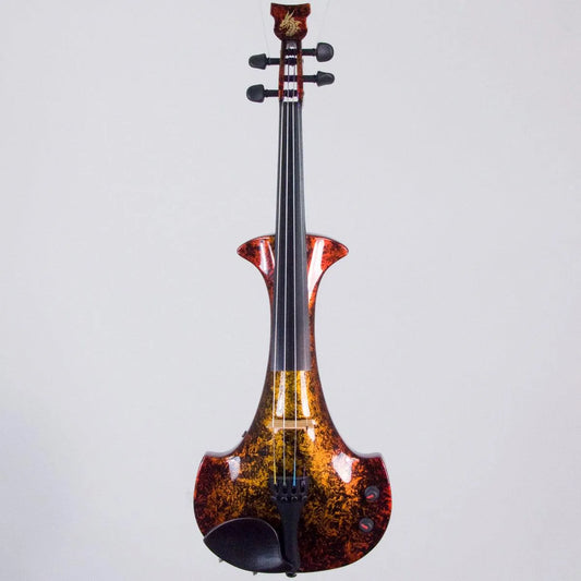 Bridge Aquila Dragon custom model, 'Glowing Embers' finish - Electric Violin Shop