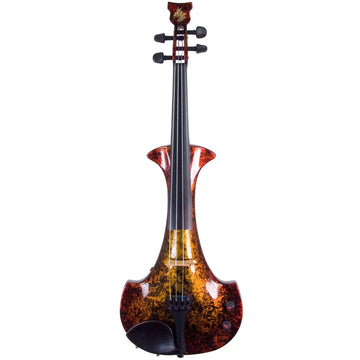 Bridge Aquila Dragon custom model, 'Glowing Embers' finish - Electric Violin Shop