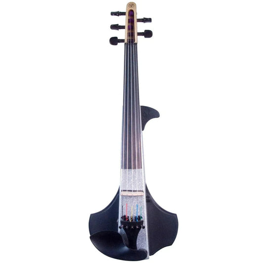 Auro A3 Electric Violin, 5-String Silver Metallic