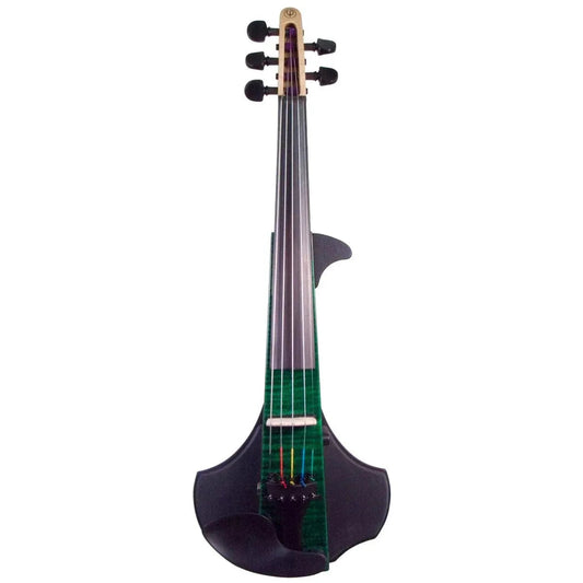 Auro A3 Electric Violin, 5-String Green