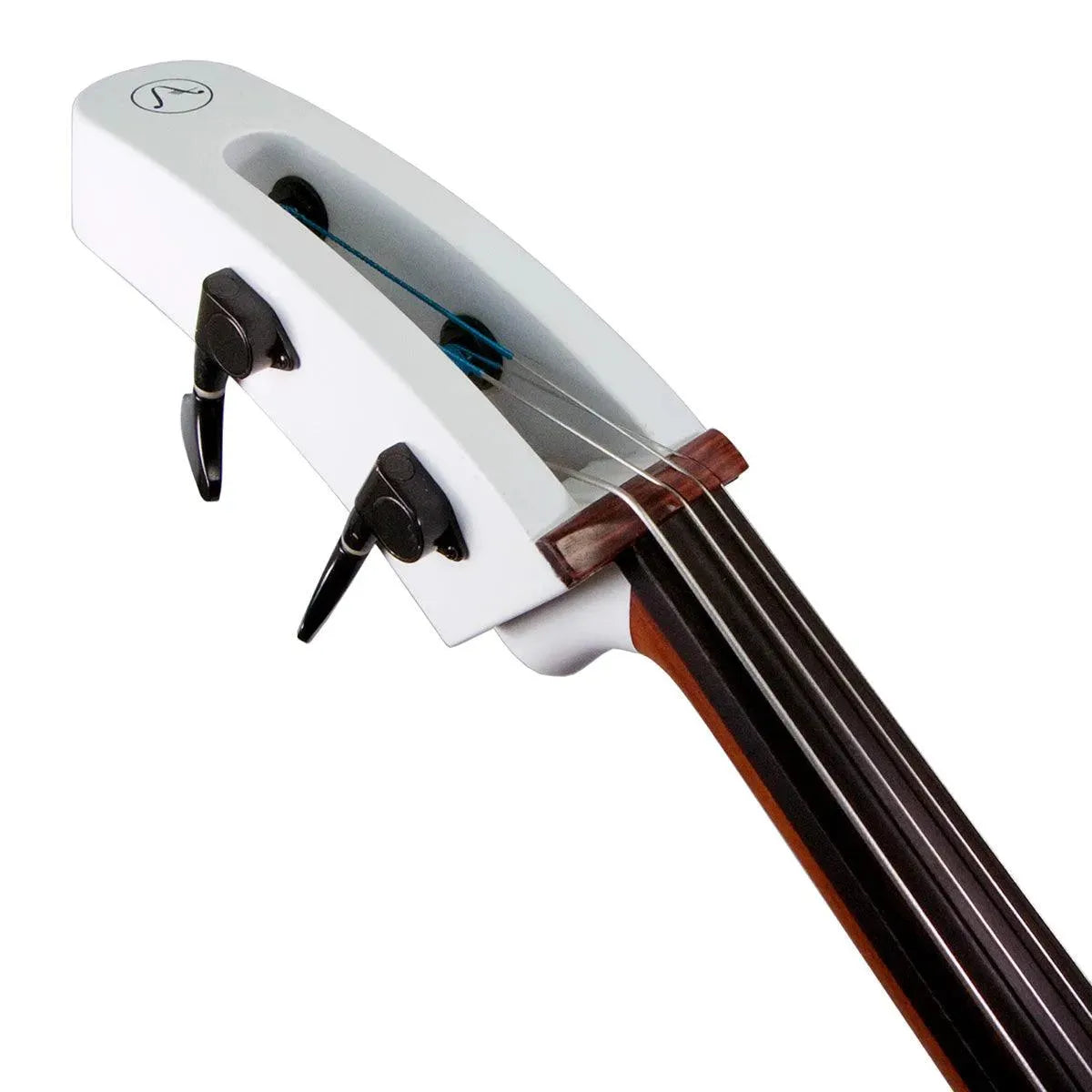 Aurora Silhouette Acrylic Electric Cello with LEDs, white