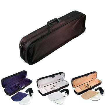 Bobelock B1002 Oblong Wooden Violin Case with Nylon Cordura Exterior & Velour Interior - Electric Violin Shop