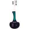 Cantini Earphonic 5-String Fretted Electric Violin with MIDI, Green/Black Sunburst