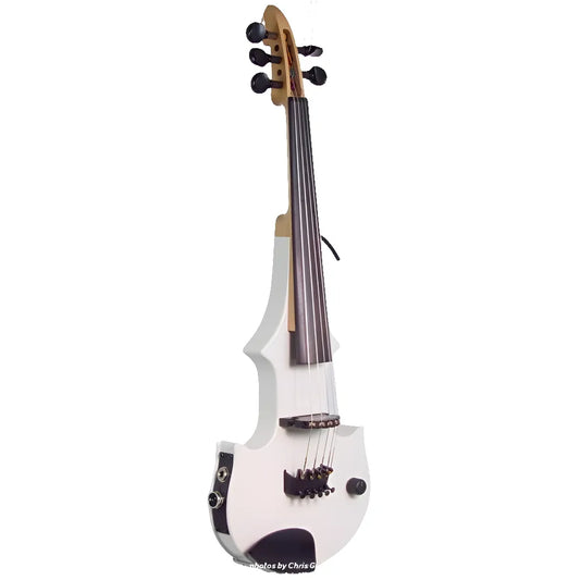 ZETA JV45 Jazz Fusion violín de 5 cuerdas, blanco brillo PEDIDO ESPECIAL